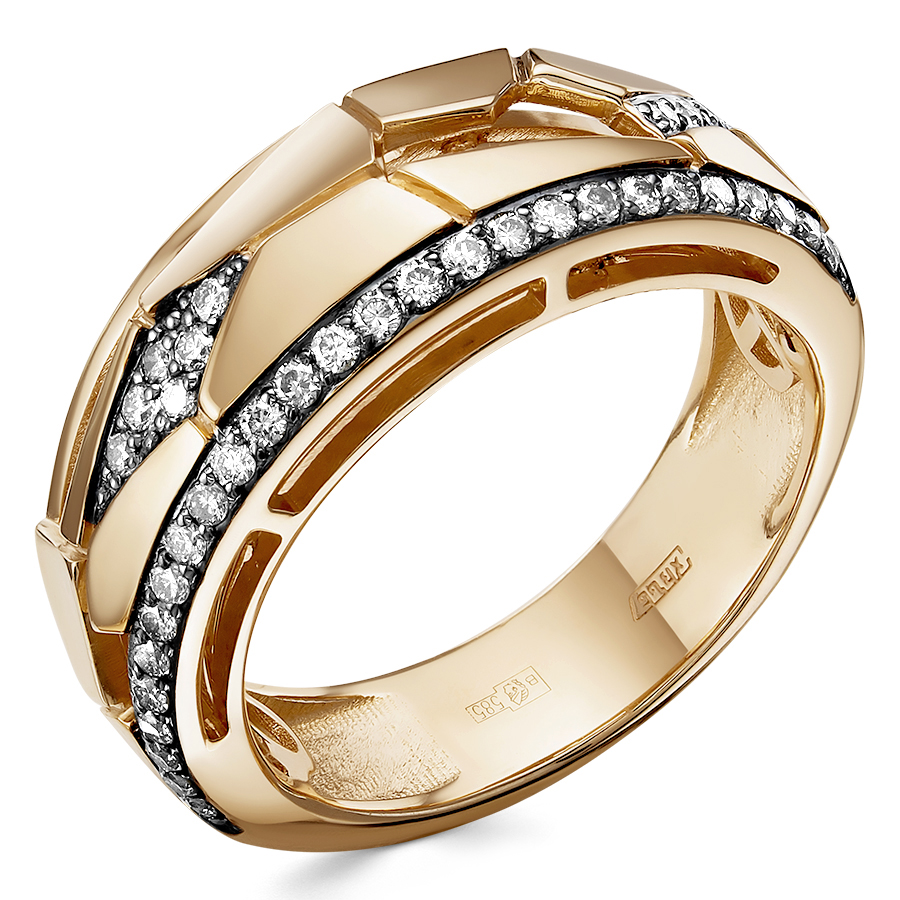 Кольцо, золото, бриллиант, 01-3772